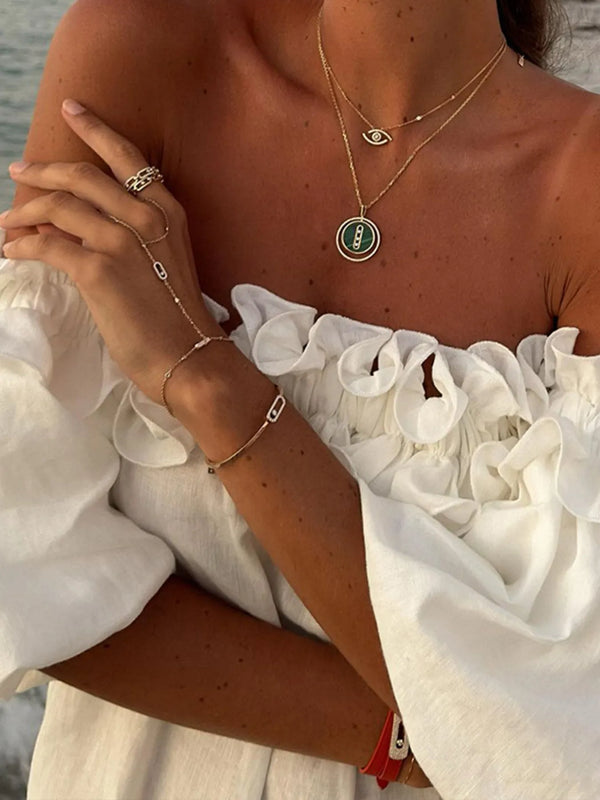 Side Slit Off-Shoulder Dress - product image 8