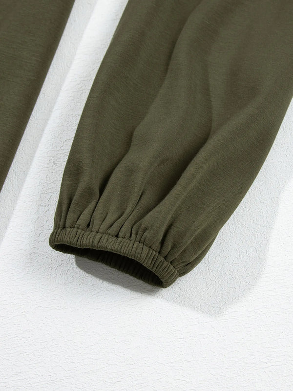 Solid Color Ruched Detail Long Sleeve Midi Dress - product image 10