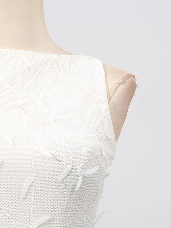 Sleeveless Floral Applique Midi Dress - product image 8
