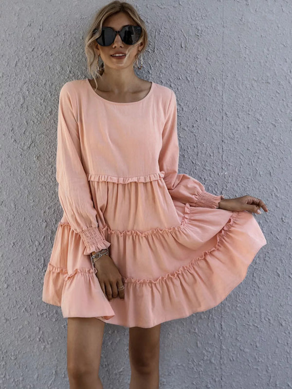Ruffle Tiered Long Sleeve Mini Dress - product image 14