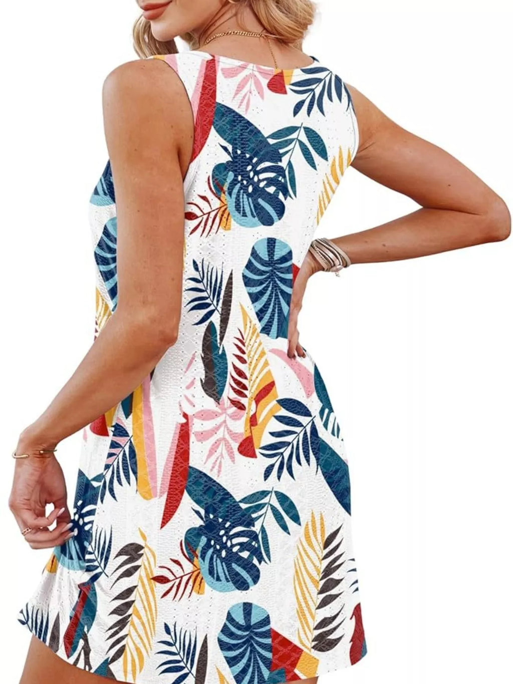 Sleeveless Knotted Hem Tank Dress - product image 33