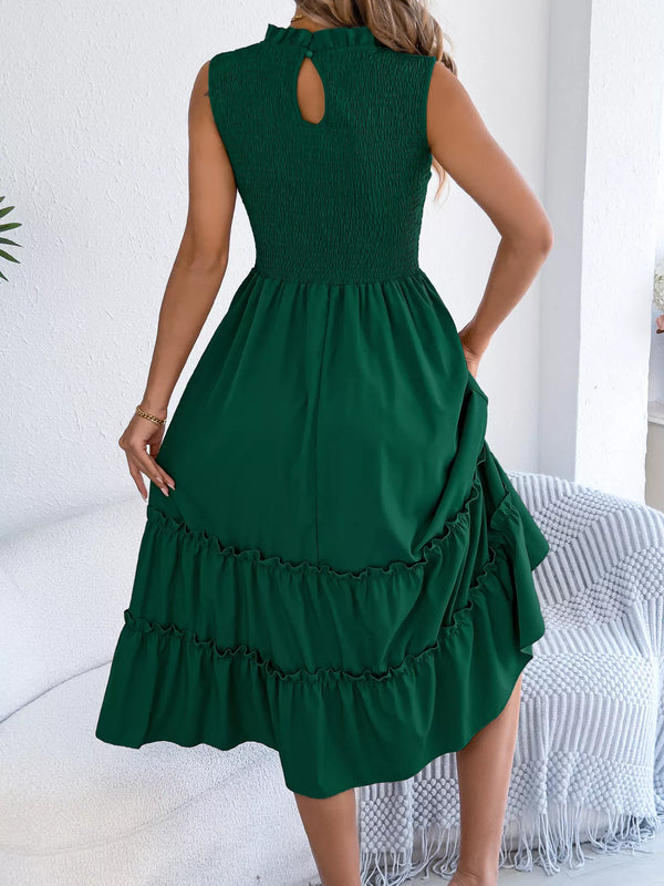 Smocked Sleeveless Tiered Dress - product image 5