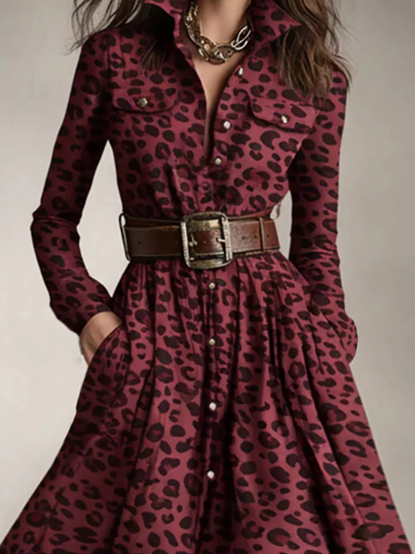 Plaid Button Front Maxi Shirt Dress - product image 8
