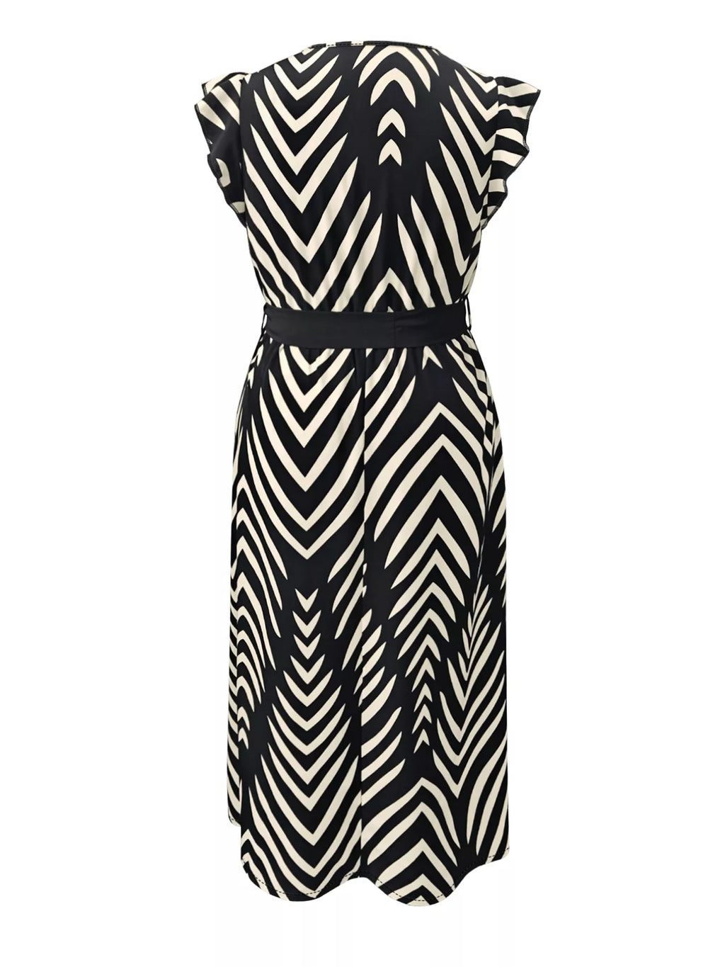 Plus Size Chevron Print Wrap Maxi Dress - product image 2