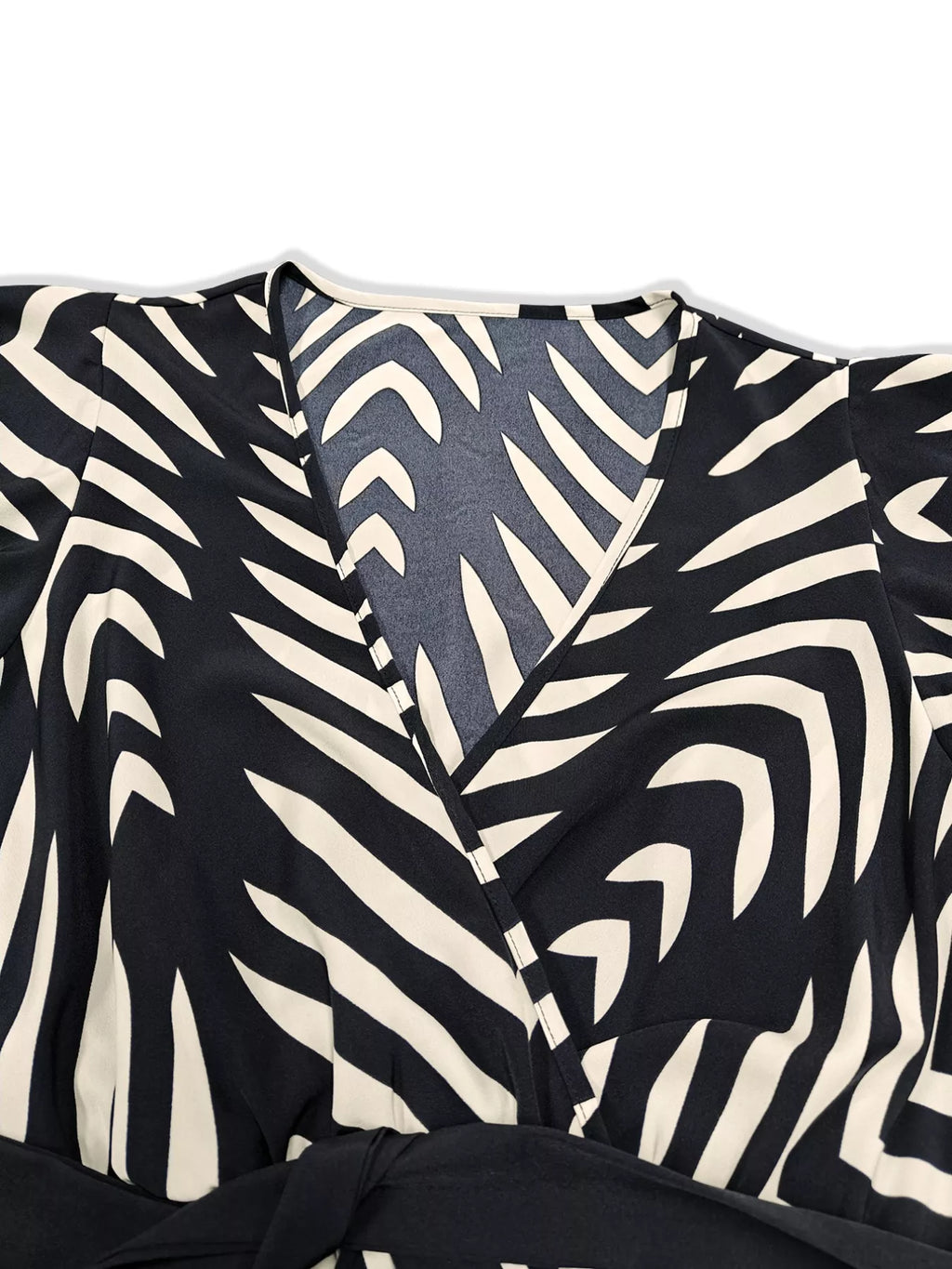 Plus Size Chevron Print Wrap Maxi Dress - product image 4