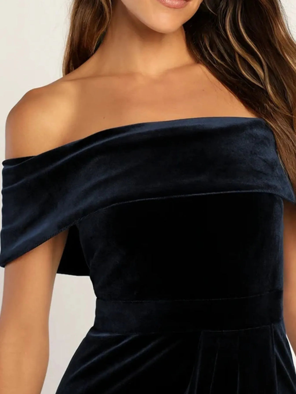 Off-Shoulder Wrap Dress with Side Slit - product image 13