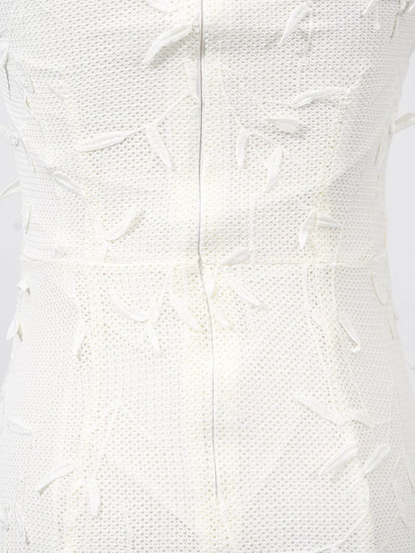 Sleeveless Floral Applique Midi Dress - product image 12
