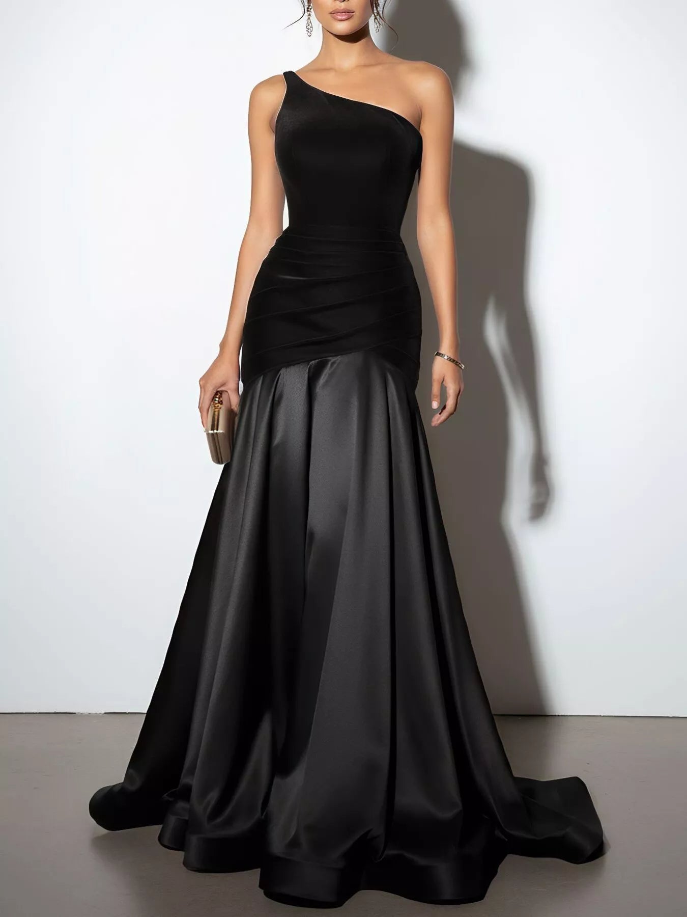 Single Shoulder Floor Length Dress - product image 4