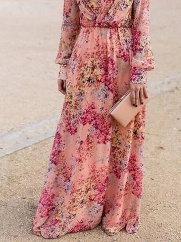Floral Print Long Sleeve Maxi Dress - product image 3
