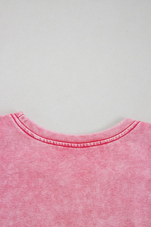 Mineral Wash Raw Edge Ruffle Mini Dress - product image 10