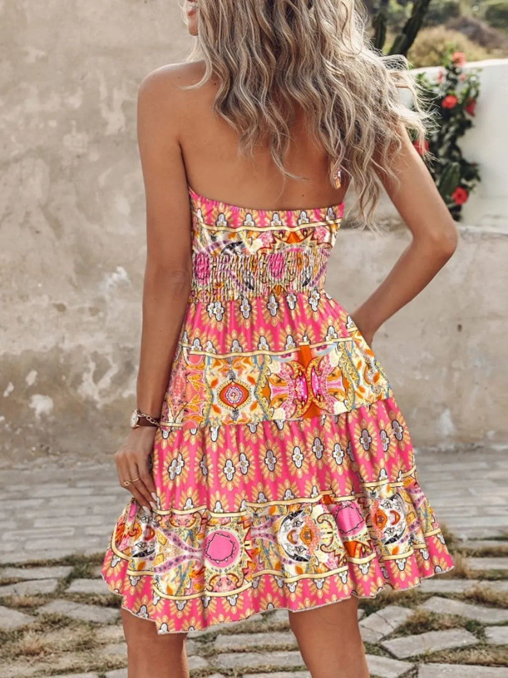Paisley Print Halter Neck Mini Dress - product image 19