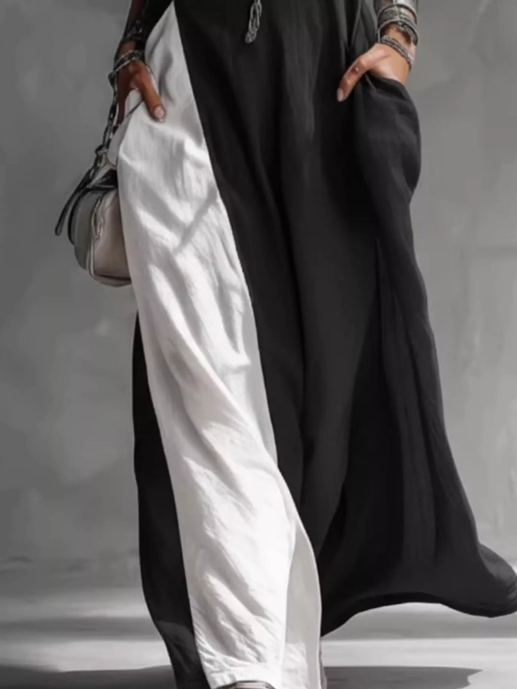Two-Tone Sleeveless Maxi Dress - product image 10