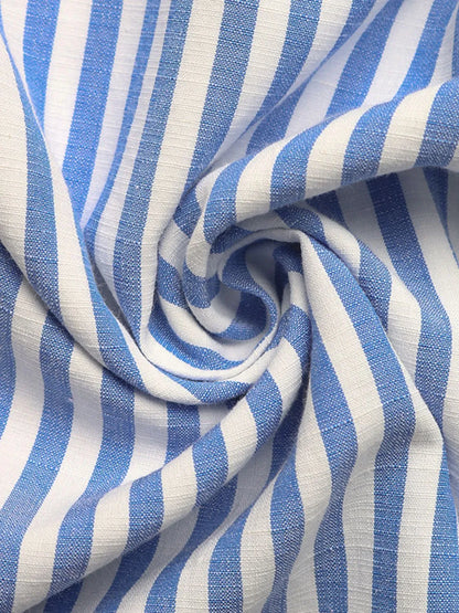 Striped Half Sleeve Mini Shirt Dress view 9 - Shopiebay