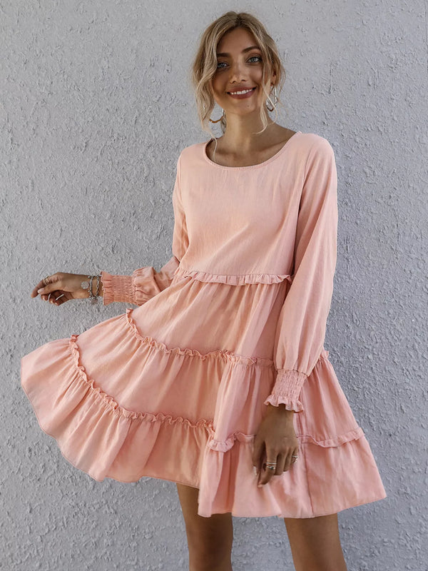 Ruffle Tiered Long Sleeve Mini Dress - product image 18