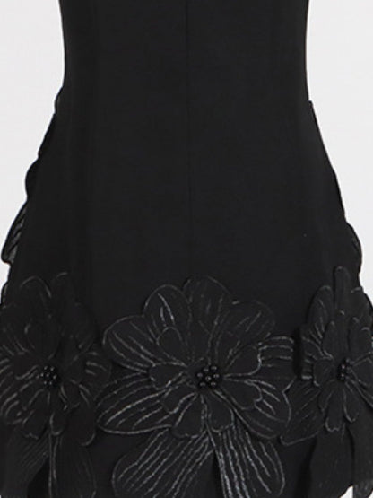 Flower Round Neck Sleeveless Dress view 9 - Shopiebay