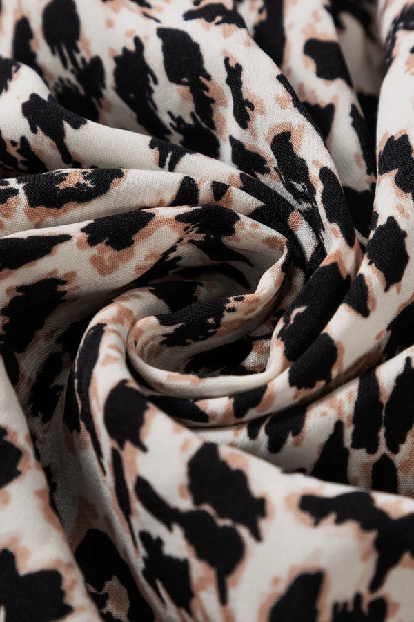 Leopard Notched Long Sleeve Maxi Dress - product image 9