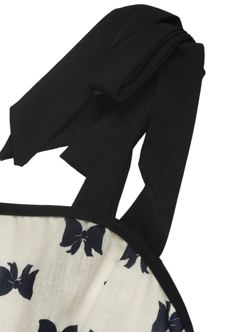 Bow Print Tie Shoulder Dress - product image 6