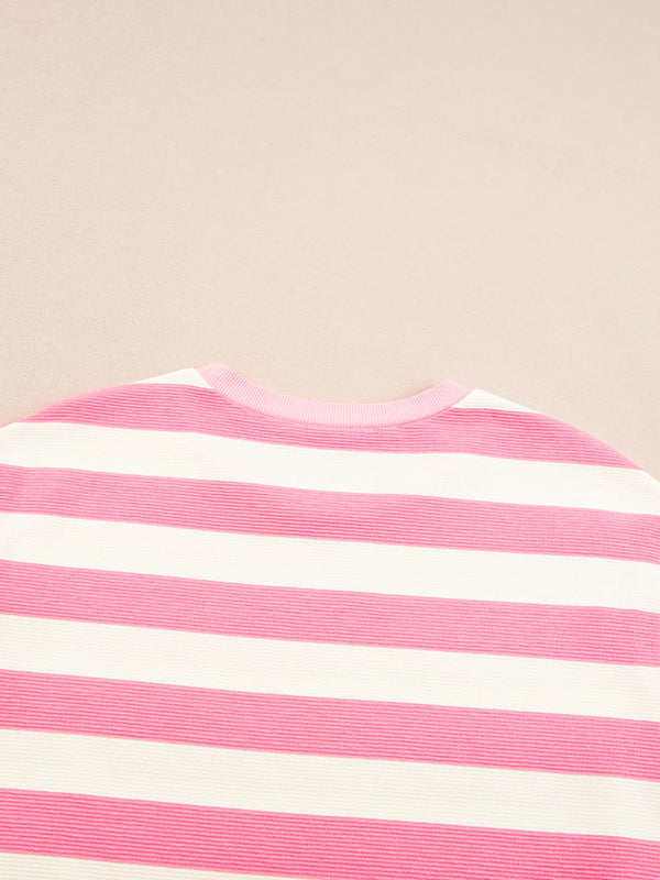 Stripe Cap Sleeve Pocketed Shift Dress - product image 5