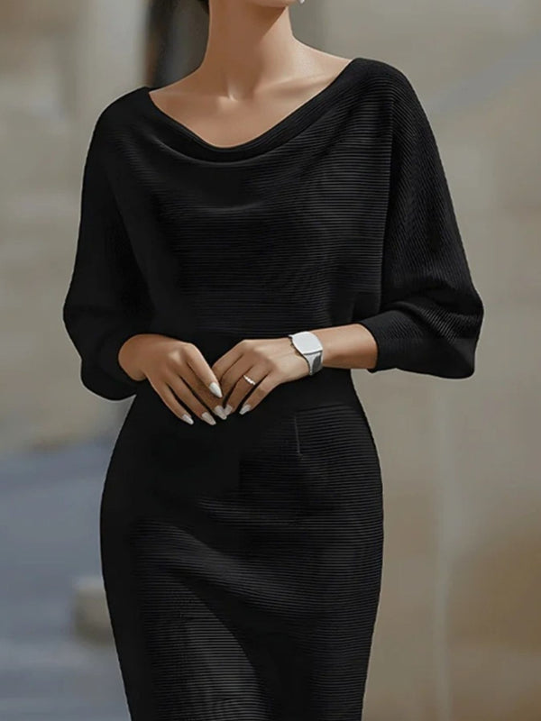Cowl Neck Knit Bodycon Dress - product image 5