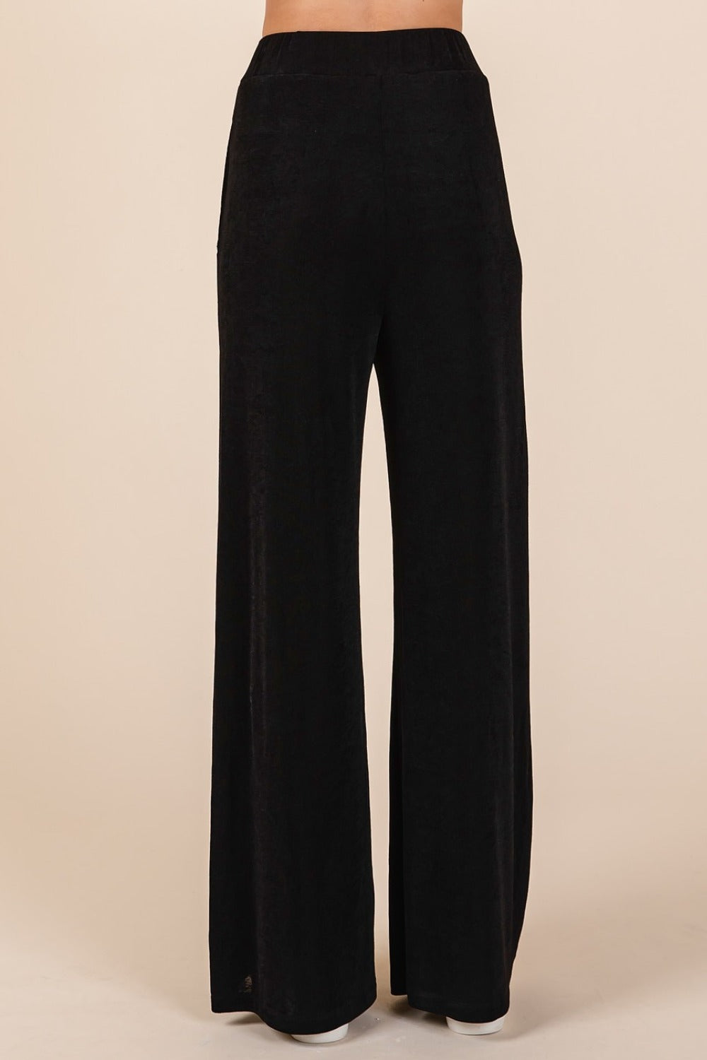 Mittoshop Elastic Waist Pants with Side Pockets