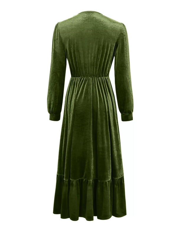 Ruffled Hem Long Sleeve Dress - product image 6