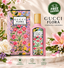 Gucci Flora Gorgeous Gardenia Eau de Parfum 100ml pink perfume bottle and floral packaging