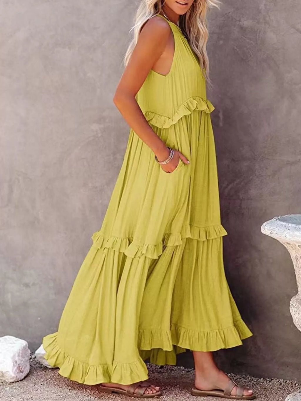 Ruffled Tiered Sleeveless Maxi Dress - product image 17