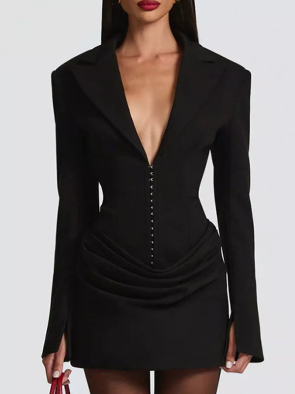 Blazer-Style Long Sleeve Mini Dress - product image 7