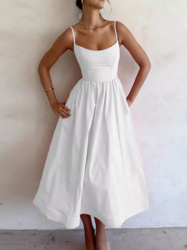Adjustable Strap Scoop Neck Midi Dress - product image 10