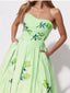 Floral Print Tube Maxi Dress - product image 2