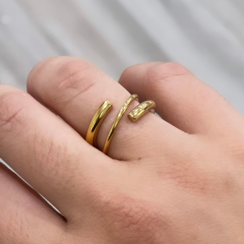 Kayden Gold Wrap Ring Secondary image