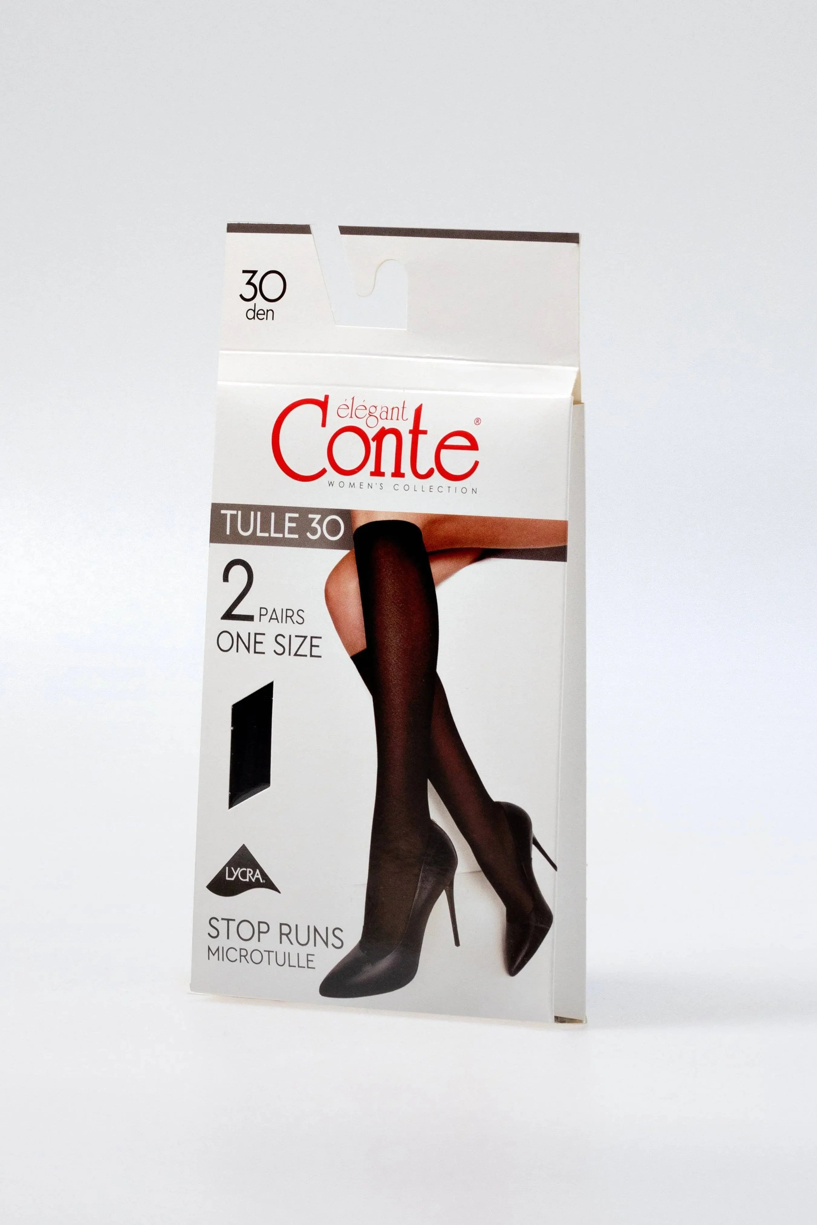 Knee Highs Conte Tulle 30 Den (2 pairs) Secondary image