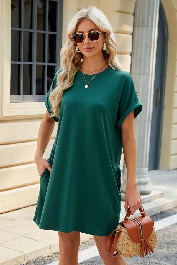 Florira Short Sleeve Mini Dress with Pockets - product image 5
