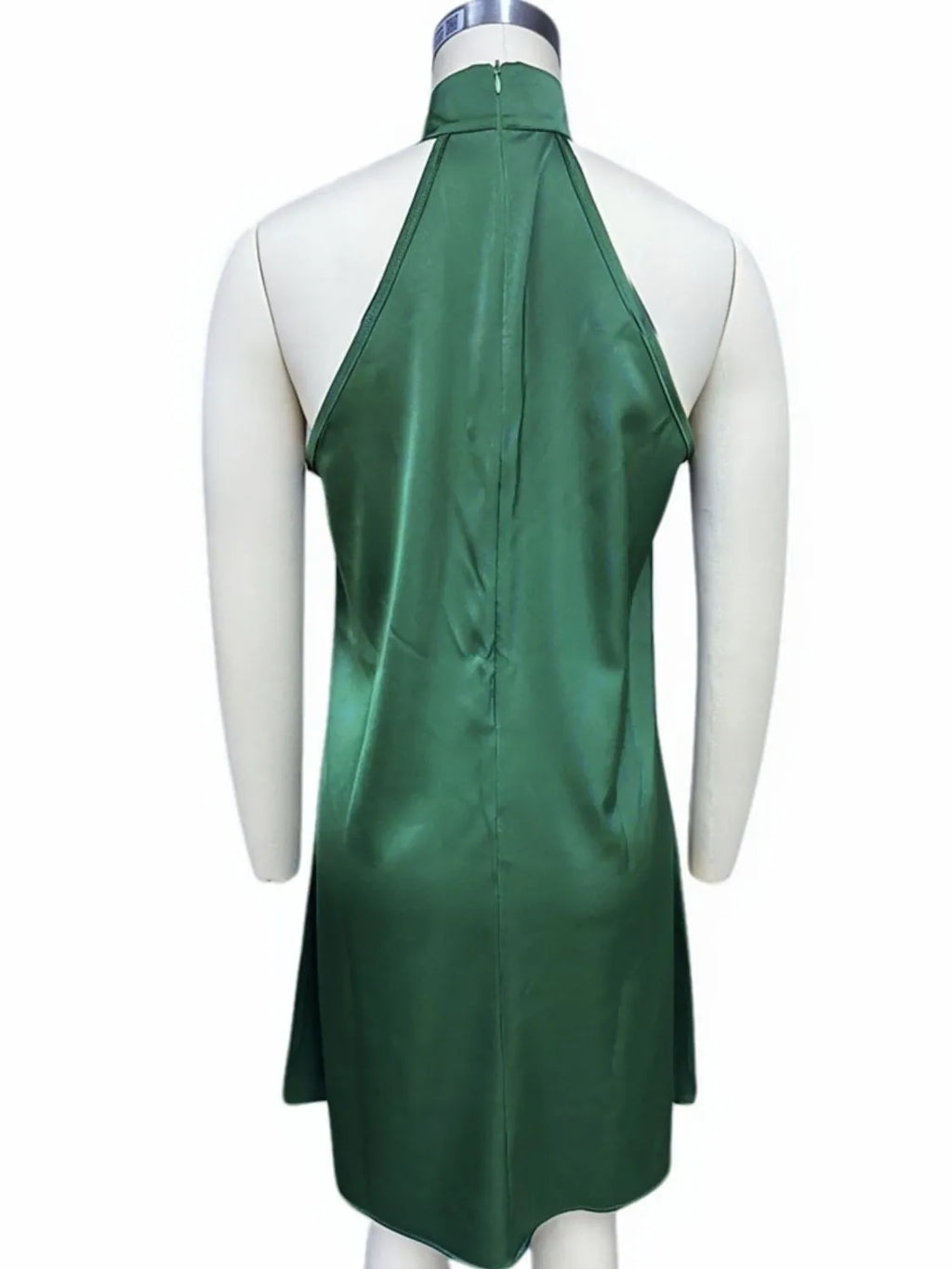 Grecian Neck Satin Mini Dress - product image 5