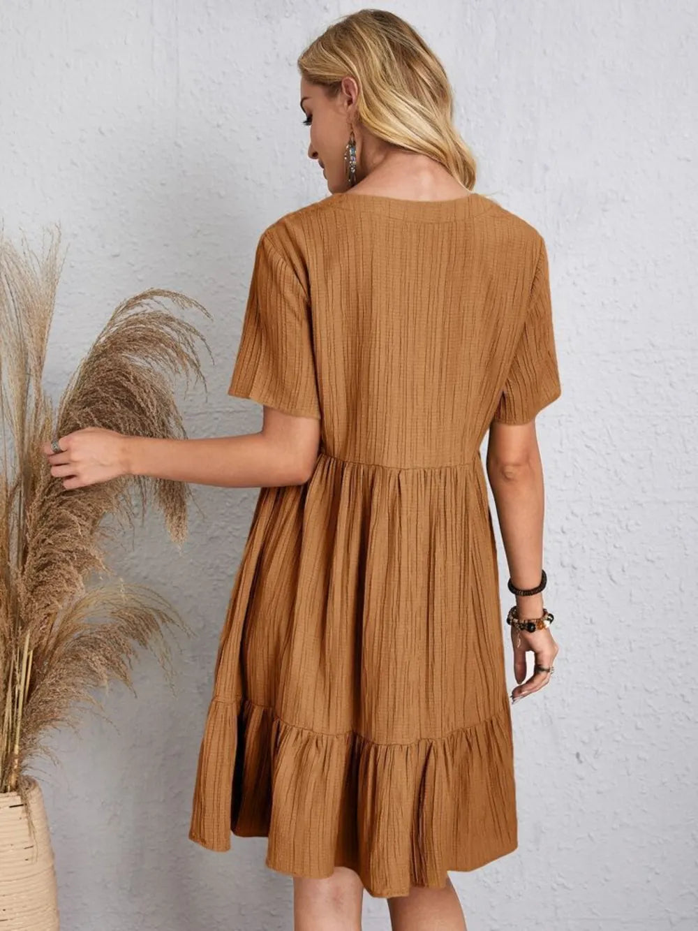 V-Neck Short Sleeve Dress - product image 8