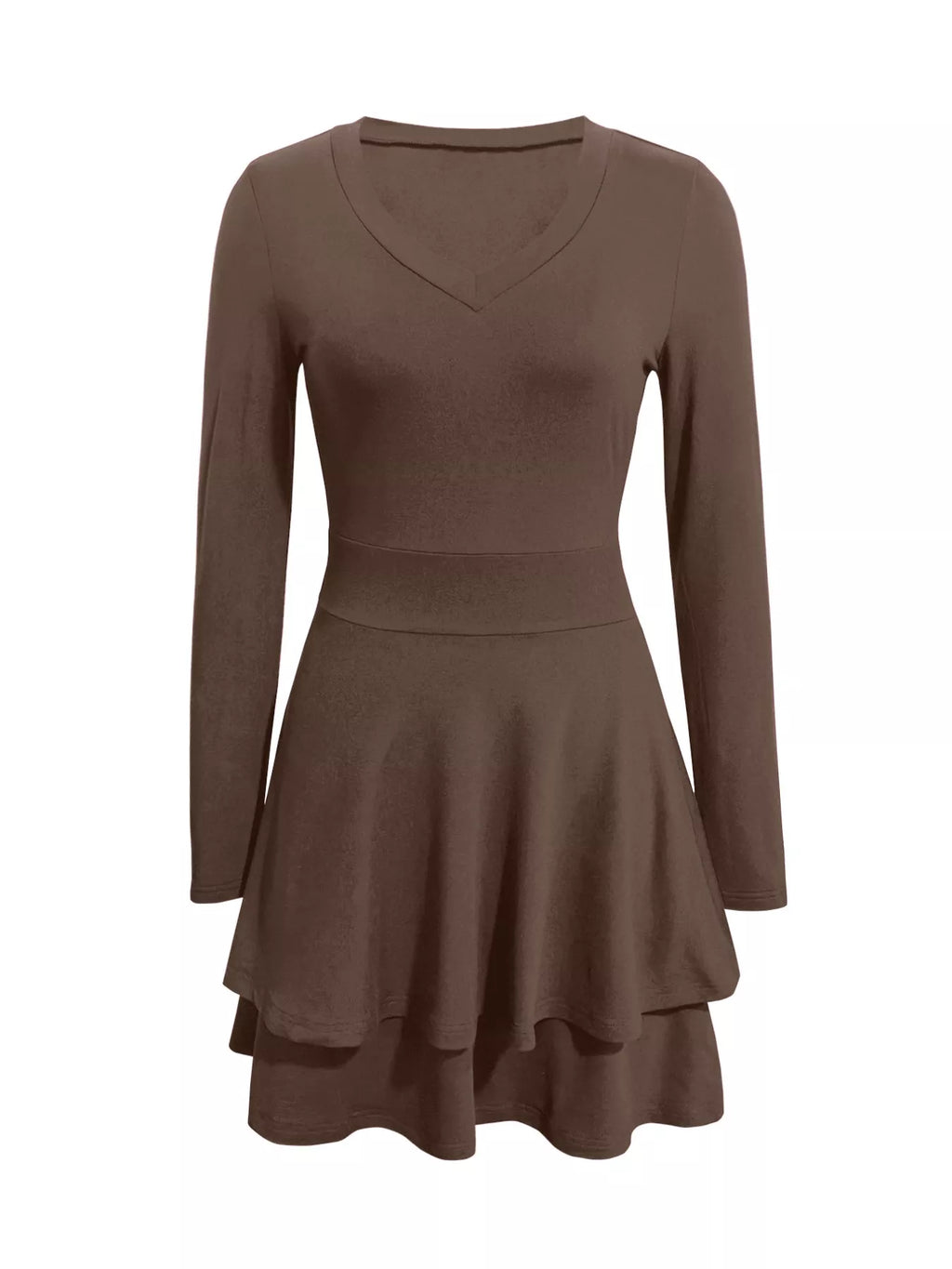 V-Neck Layered Ruffle Mini Dress - product image 11
