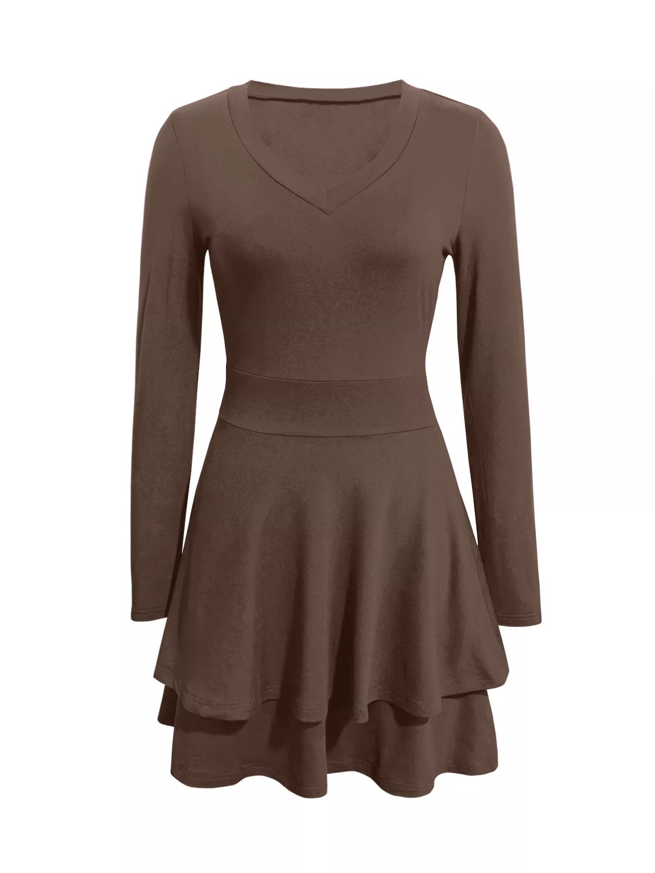 V-Neck Layered Ruffle Mini Dress - product image 11
