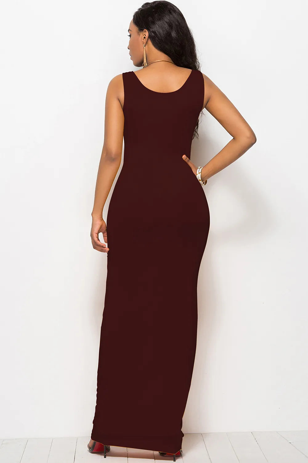 Scoop Neck Wide Strap Maxi Dress - product image 35