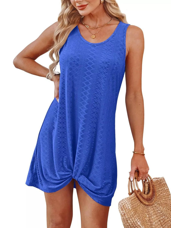 Sleeveless Knotted Hem Tank Dress - product image 15