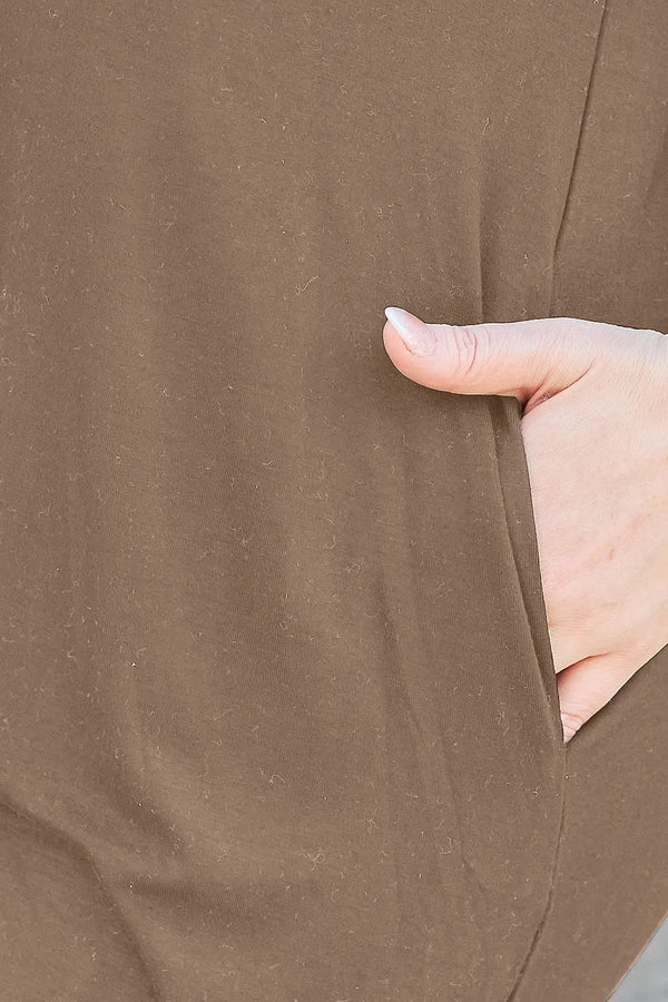 Basic Bae Round Neck Short Sleeve Dress with Pockets - product image 26