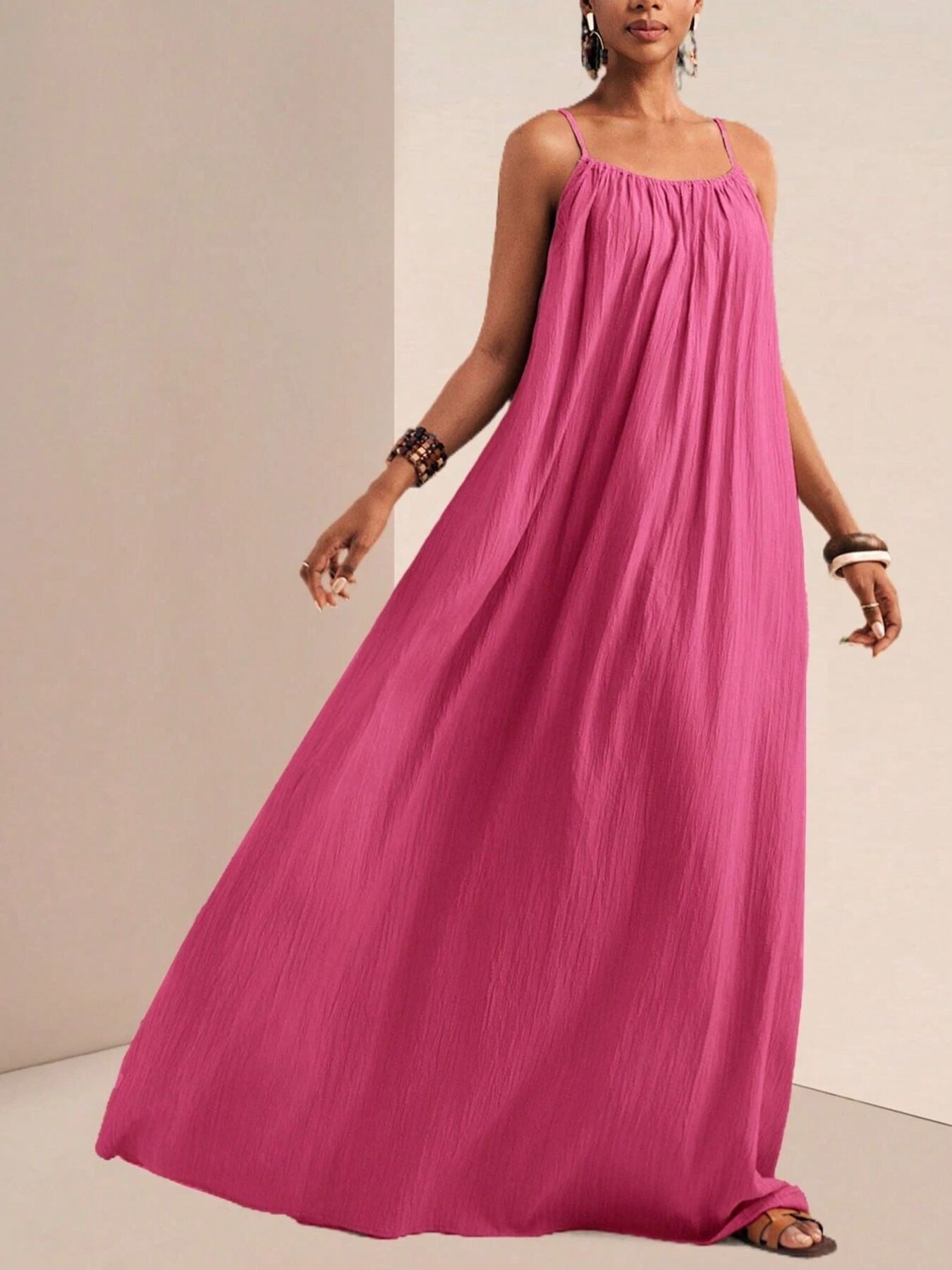 Spaghetti Strap Flowy Maxi Dress - product image 13