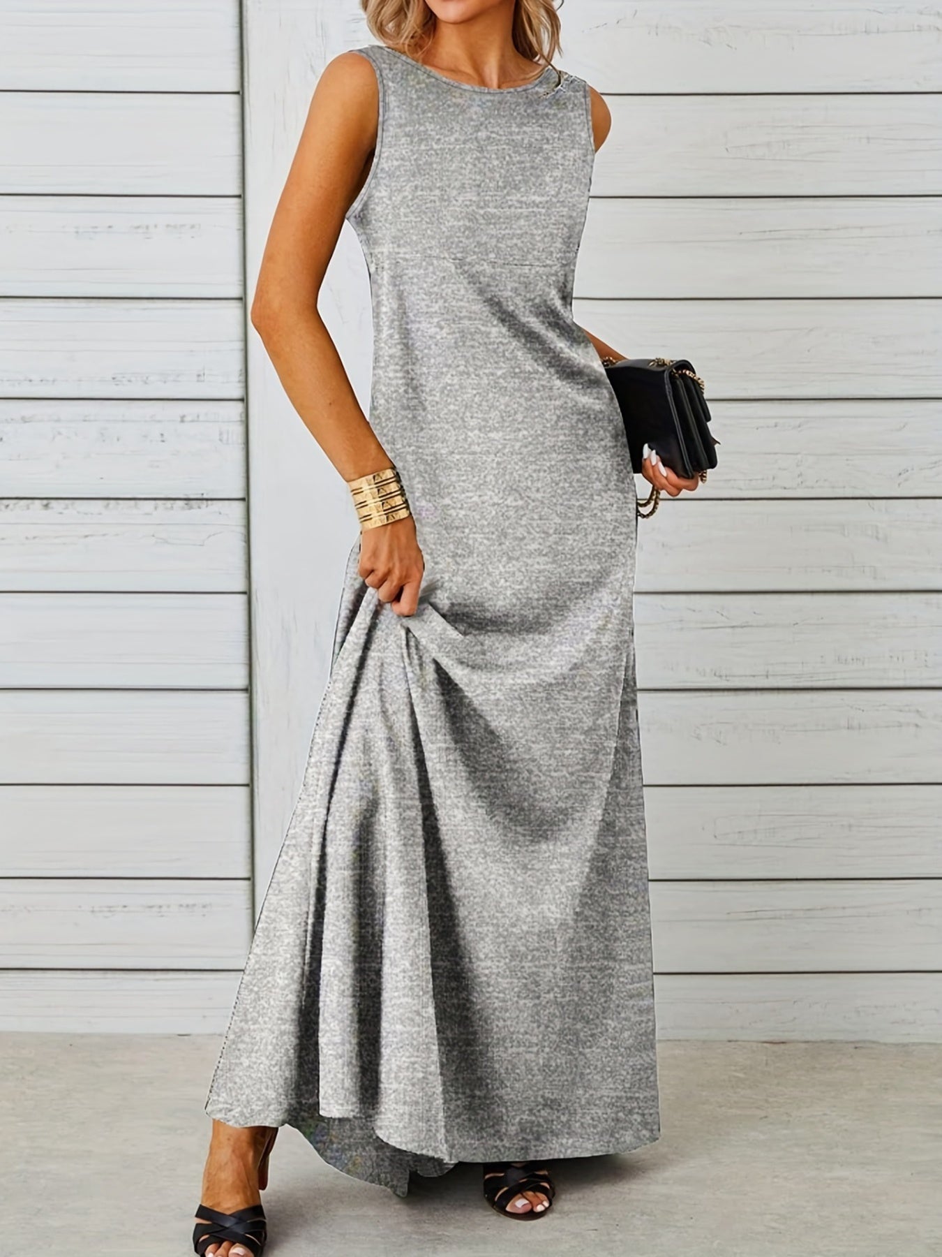 Sleeveless Flowy Maxi Dress view 12 - Shopiebay