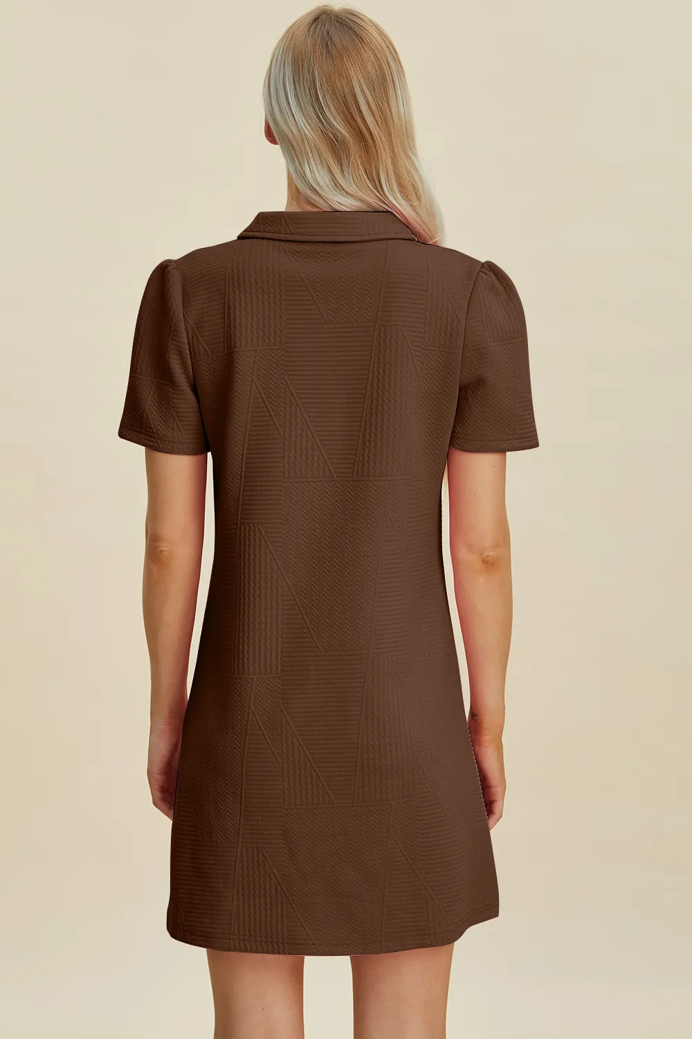 Double Take Texture Short Sleeve Dress - product image 24