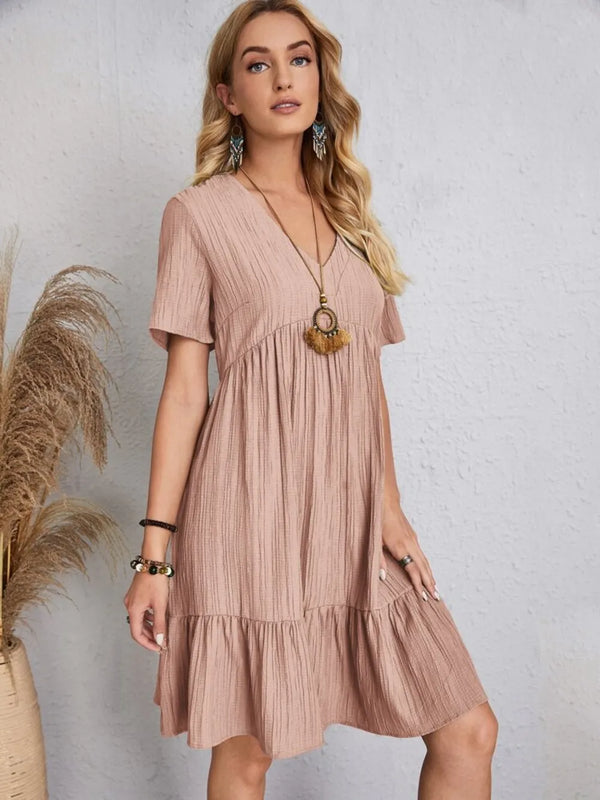 V-Neck Short Sleeve Dress - product image 16