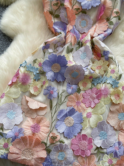 Floral Tie Waist Mini Dress view 5 - Shopiebay