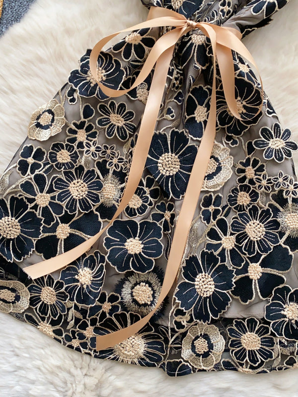 Floral Tie Waist Mini Dress - product image 25