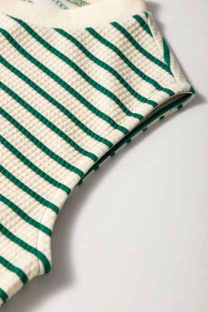 Stripe Woven Sleeveless Mini Dress view 10 - Shopiebay