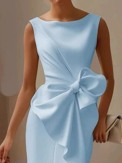 Full Size Bowknot Front Sleeveless Dress Plus Size view 11 - Shopiebay