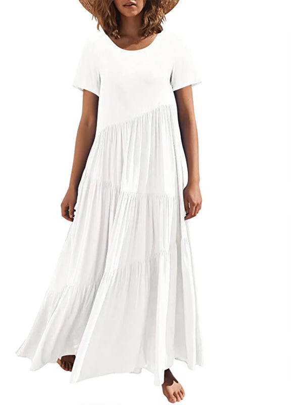 Round Neck Tiered Ruffle Maxi Dress - product image 17
