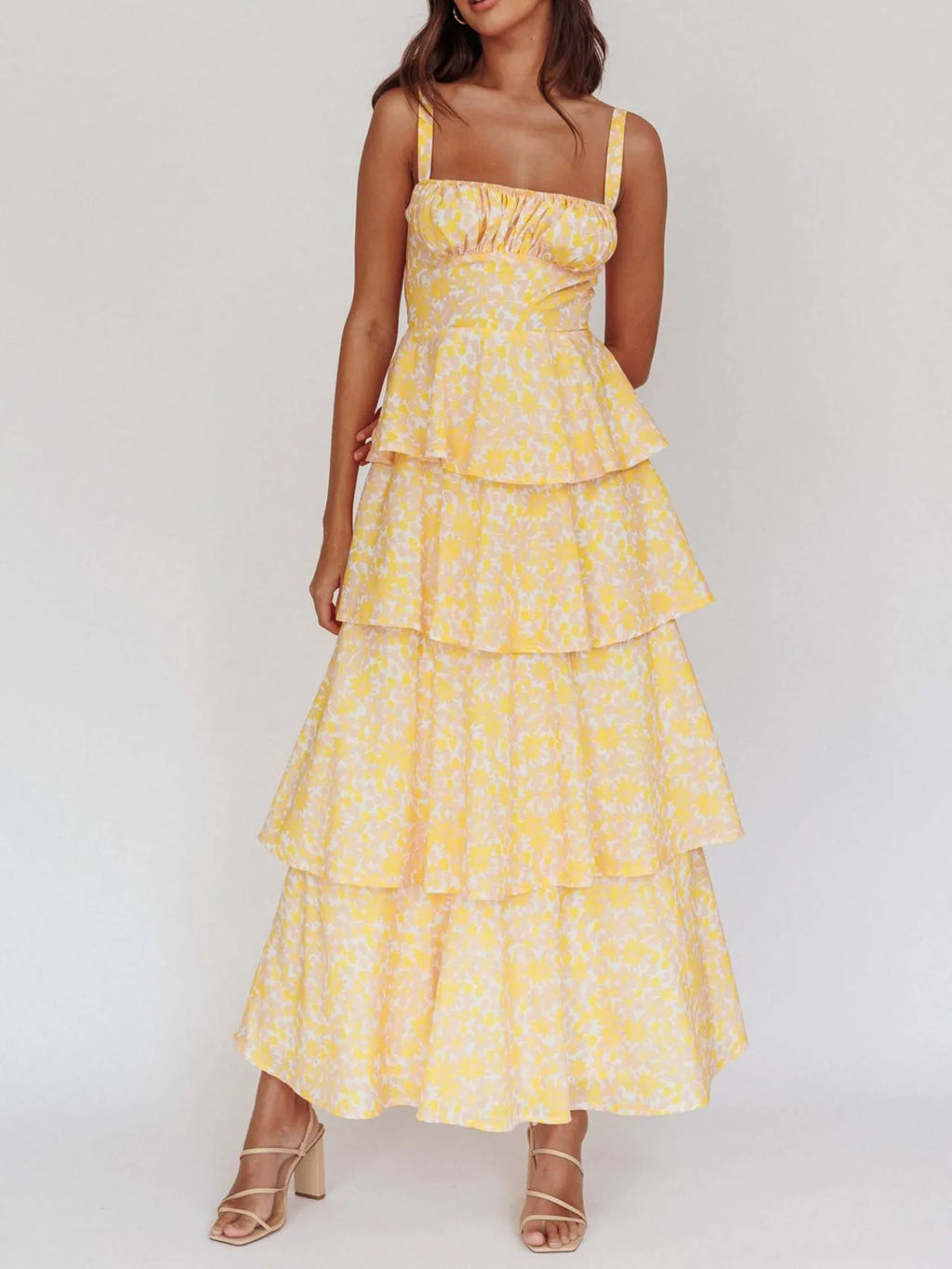 Floral Layered Ruffle Maxi Dress - product image 6
